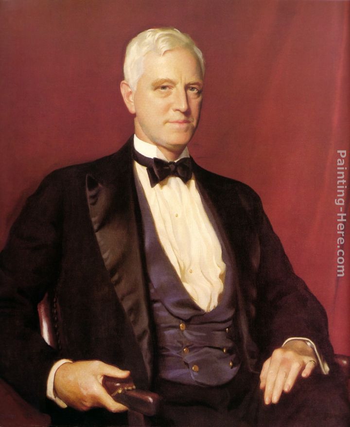 Portrait of Mr. Charles Sinkler painting - William McGregor Paxton Portrait of Mr. Charles Sinkler art painting
